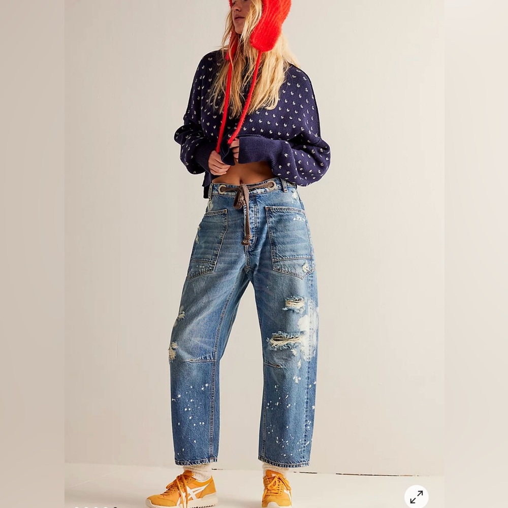 Free people moxie barrel Jeans